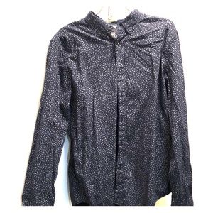 Denim & Flower Slim Fit Button down shirt. Size L